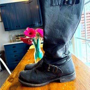 Frye Black Leather Boots